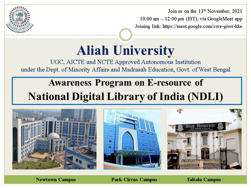 Aliah University M.Phil and PhD Admission 2021 Dates, Application Form